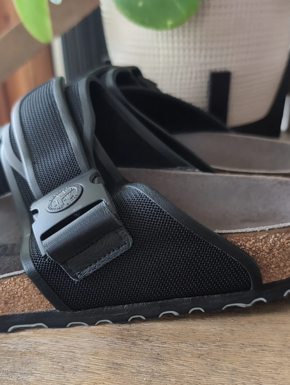 NWOB Birkenstock Rotterdam Slides Sandals 42 Black Buckle
